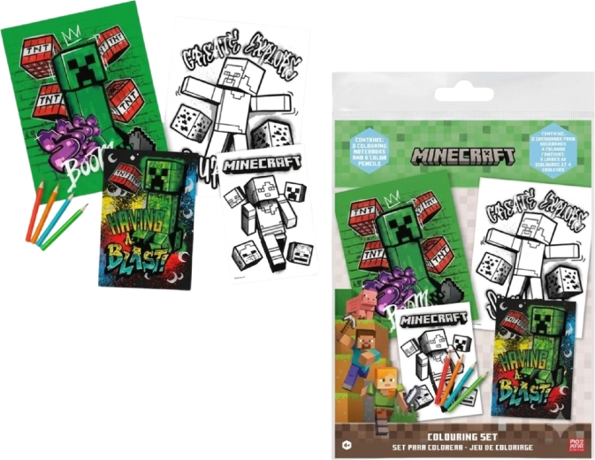 Minecraft Creative Coloring Set