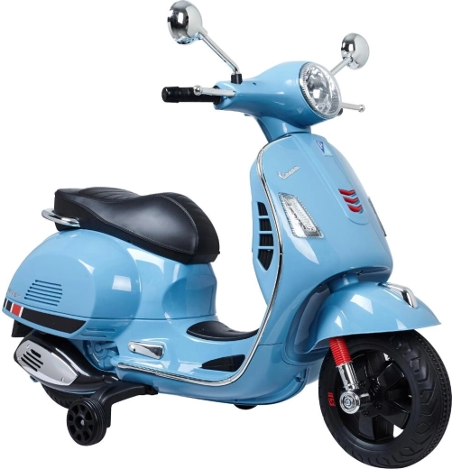 Electric Vespa GTS Buddy Toys Motorcycle, Blue