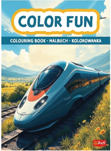 Книжка за оцветяване: влакове и самолети