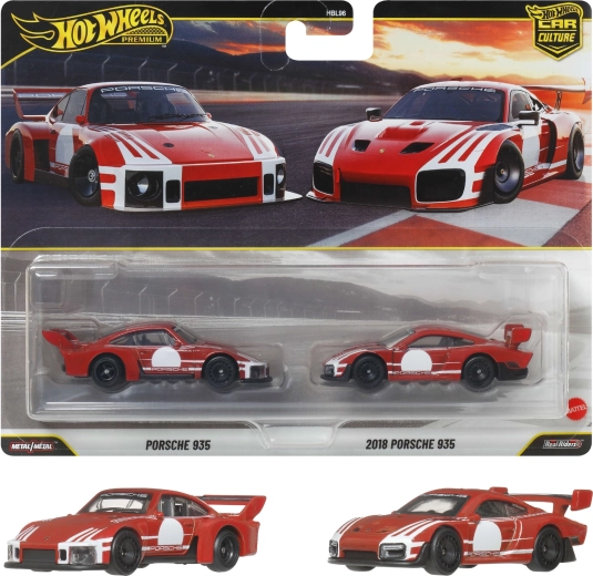Hot Wheels Premium двоен пакет PORSCHE 935 + 2018 PORSCHE 935