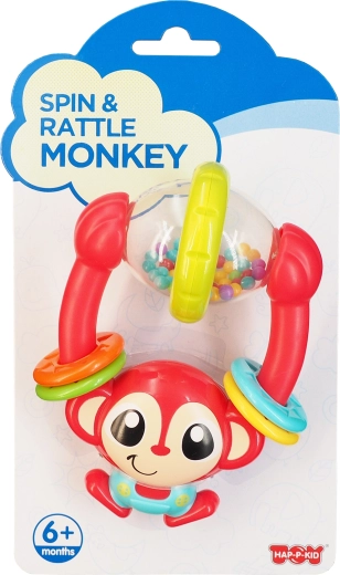 Hap-P-Kid monkey rattle for babies