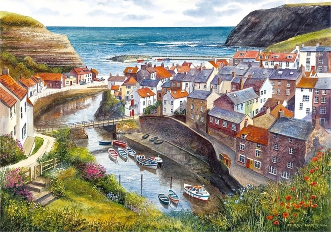 Пъзел GIBSONS Staithes, Великобритания – 1000 части