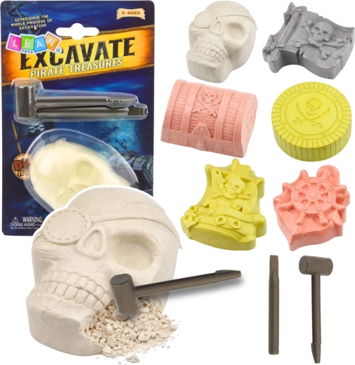 Pirate Archaeology Set – Excavations of Hidden Treasures for Kids