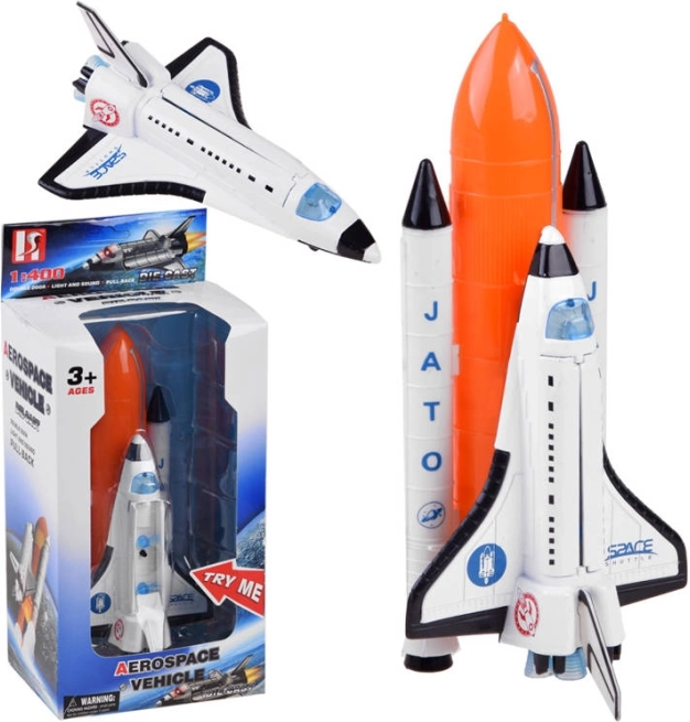 Космически кораб с ракета светлинни и звукови ефекти