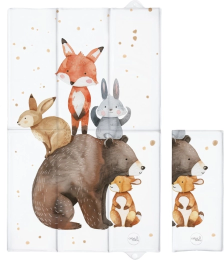 Ceba Baby пътна подложка за повиване Basic forest friends 80 × 50 см