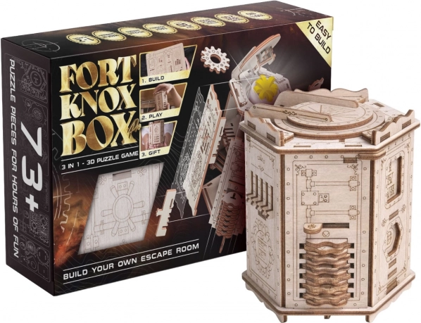 Дървен пъзел главоблъсканица Fort Knox Pro