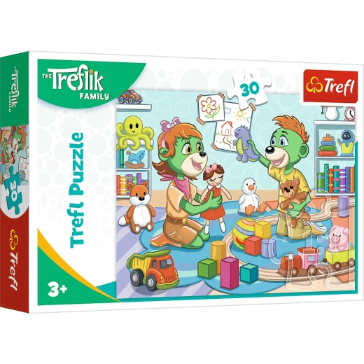 Пъзел „Веселото семейство Трефлички“ TREFLÍKŮ – 30 части