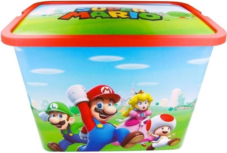 Кутия за съхранение с капак Super Mario 23 л