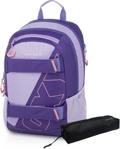 Ученическа раница и несесер Oxybag Sport Half violet