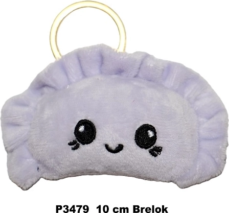 Purple Pierogi Keychain Pendant