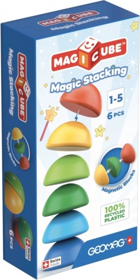 Geomag Magicube Stacking – магнитни полукълба, 6 части