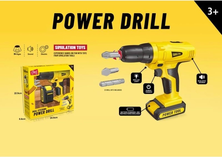 Детска бормашина и отвертка Power Tool за игра