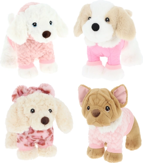 Keel toys плюшено кученце в дрешка 18 см (4 вида)