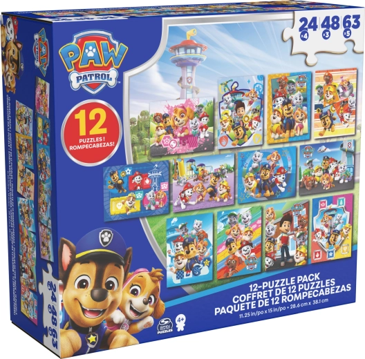 Пъзел PAW PATROL 12 в 1 – голям комплект детски пъзели