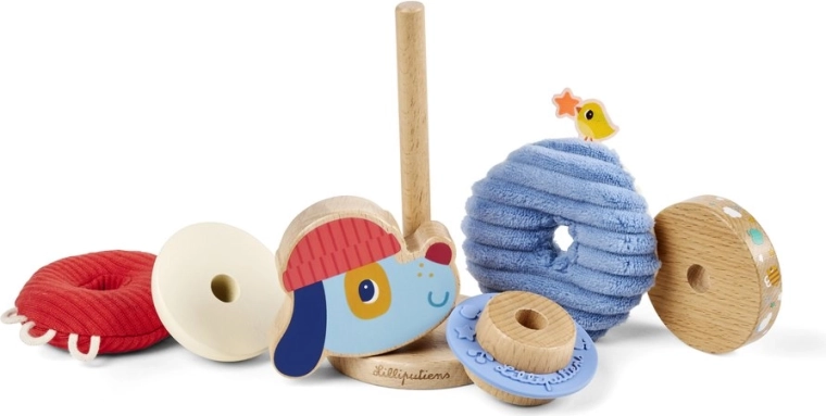Jules the Dog Stacking Pyramid Lilliputiens