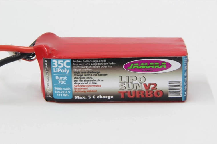 LiPo акумулатор LipoSun V2 22,2 V 5000 mAh 111 Wh 35C/70C с балансиращ конектор GPR 6N