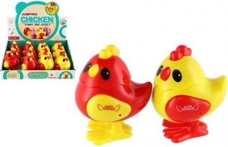 Скачащо пиленце с ключ от пластмаса 7 × 9 см, 2 цвята