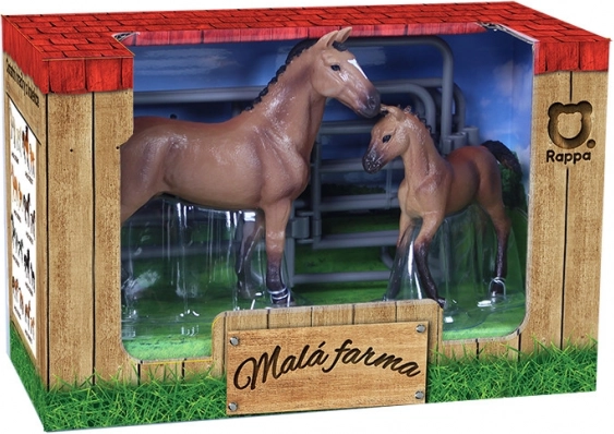 Комплект кончета с ограда – кафяв с бяло петно