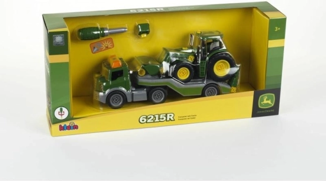 Трактор JOHN DEERE за сглобяване на теглещо ремарке
