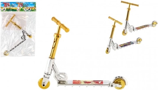 Мини пръстова тротинетка пластмасова 10 см в различни цветове