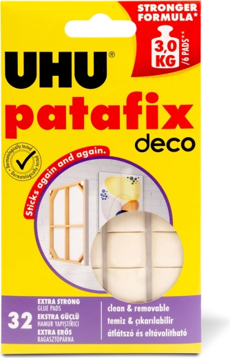 Patafix Homedeco white adhesive putty, 32 pieces