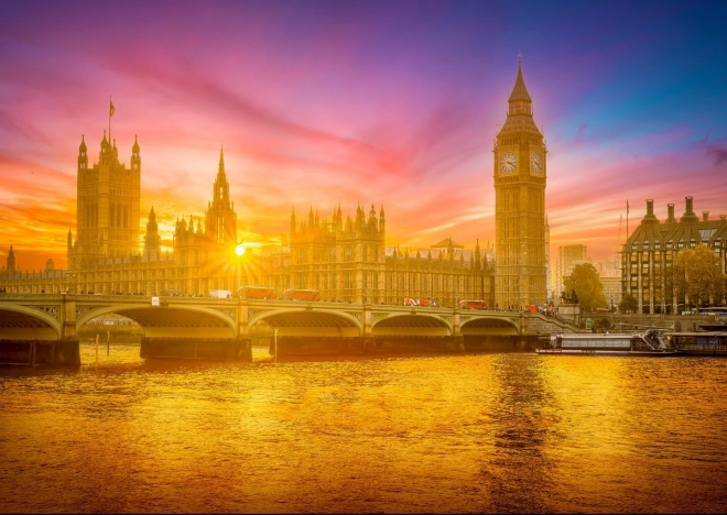 Enjoy Puzzle Blazing London 1000 Pieces