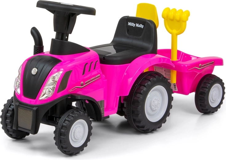 Балансиращо колело NEW HOLLAND T7 трактор розов с ремарке