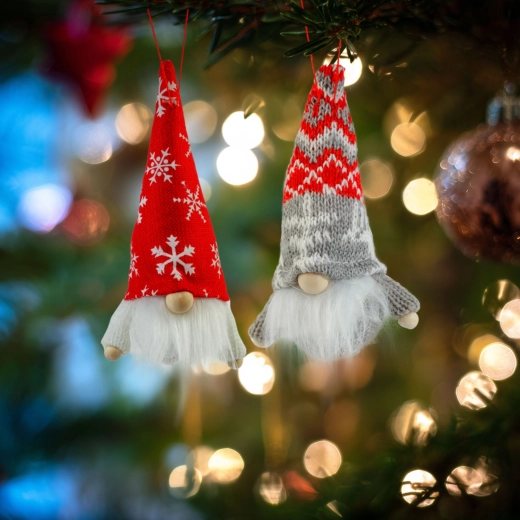 Hanging Scandinavian Christmas Gnome - 1 piece