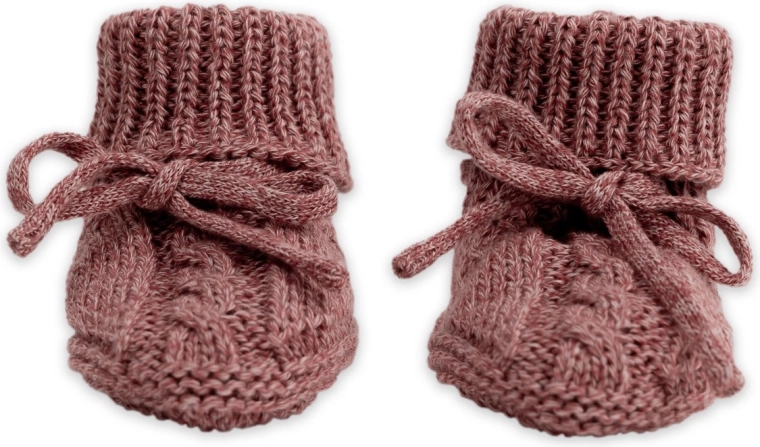 Плетени пантофки Lodger knit cable rebel 0–6 месеца