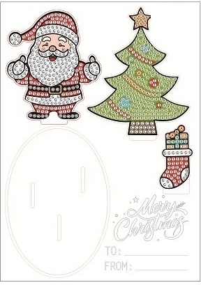 2Kids Toys diamond painting with stand Santa Claus