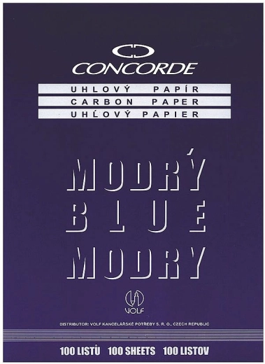 Carbon paper CONCORDE A4, blue, 100 sheets