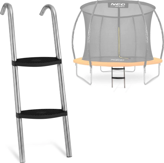 Neo-Sport стълбичка за трамплин 6–8 ft (183–252 cm), 2 стъпала