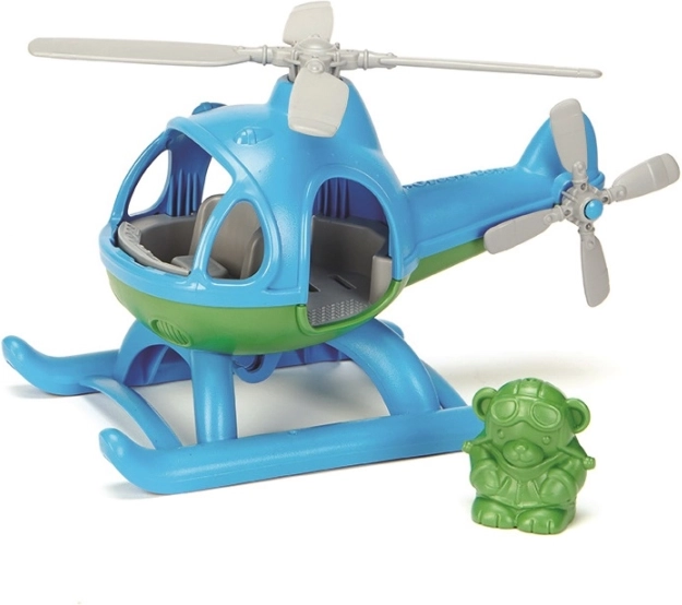 Хеликоптер Green Toys син