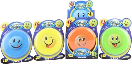 Flying disc with a smiling face 19 cm