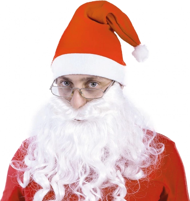 Дълги снежнобели бради на Дядо Коледа с ластик