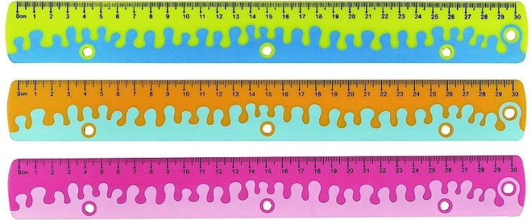 Keyroad Coral Ruler 30 cm with Soft Grip