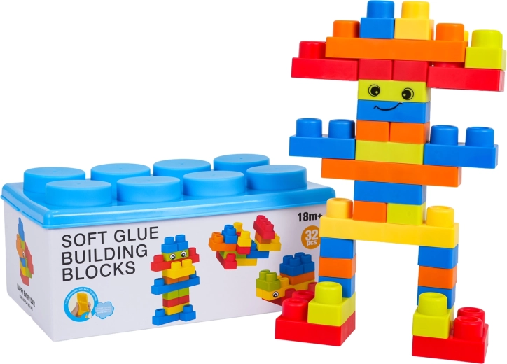 Set of 32 Soft Building Blocks