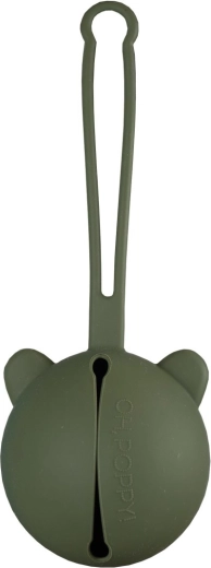 Oh, poppy! Nola silicone pacifier case green - 1 piece