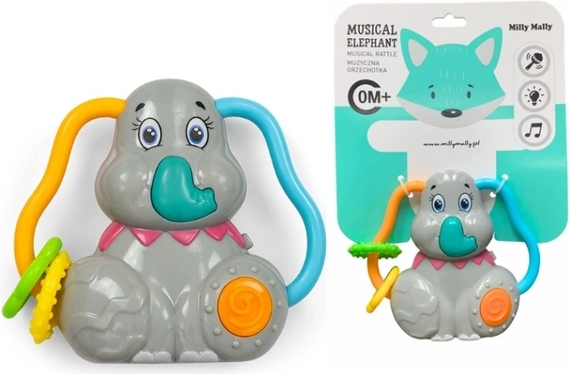 Milly Mally Musical Elephant Rattle