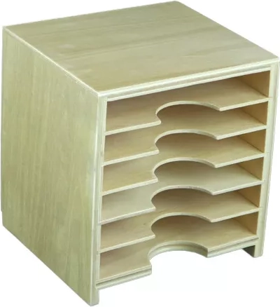 Storage chest of drawers for geometric cards - 1 piece