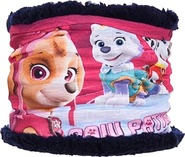 Children's neck warmer Paw Patrol Skye and Everest dark blue