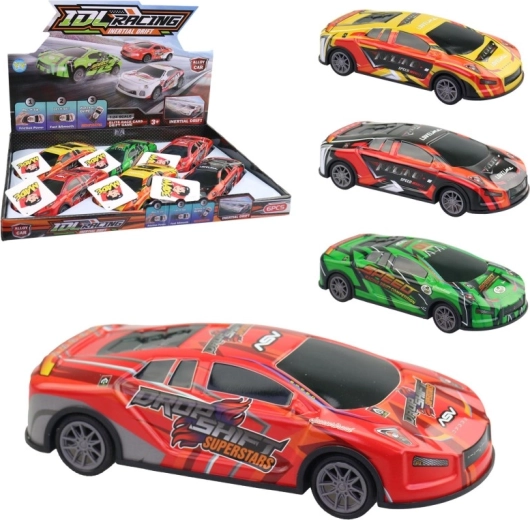 Sporty metal car 17.5 cm - 1 piece