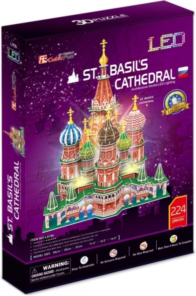 Illuminated 3D Puzzle St. Basil's Cathedral
