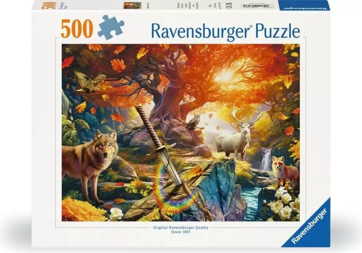 Ravensburger puzzle Excalibur Sword in the Forest 500 pieces