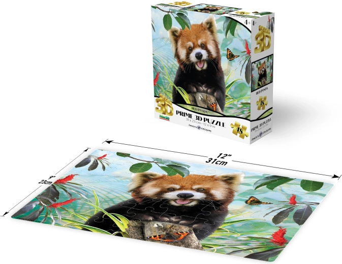 3D puzzle red panda 48 pieces