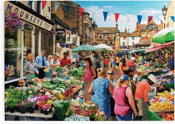 Street Market Puzzle, 500 Pieces