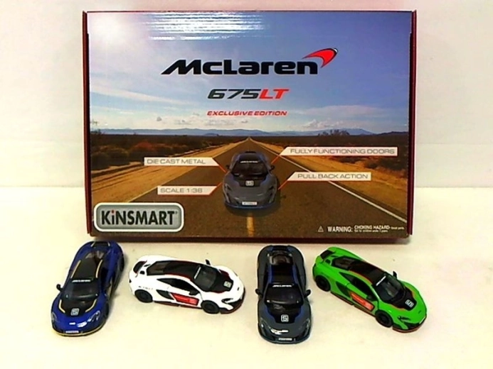 Метална кола McLaren 675LT 1:36 с pull-back механизъм - 1 брой