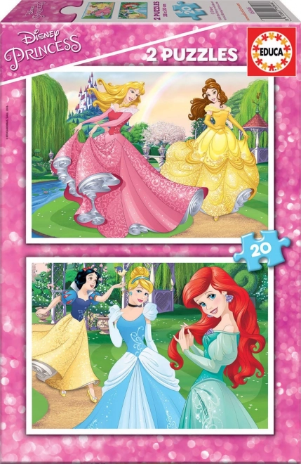 Пъзел DISNEY принцеси 2×20 части