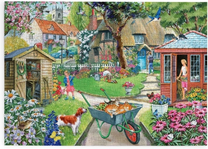 House of Puzzles Blooming Garden – 500 Large-Piece Jigsaw Puzzle