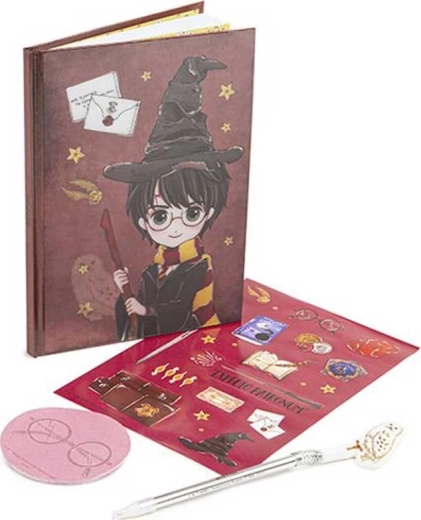lenticular diary set Harry Potter with pen, stickers and sticky notes
